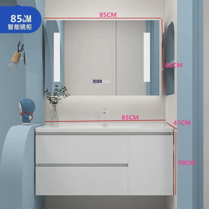 浴室柜陶瓷一体盆65cm75厘米85厘米95厘米105cm115cm洗漱台盆