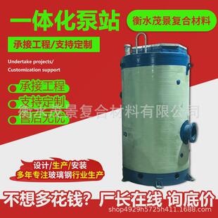 一体化泵站玻璃钢泵站雨水埋式智能frp截留井污地排放提升泵站