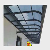 厂家直供露台遮雨棚别墅漏天顶遮阳棚铝合金遮雨棚阳台防雨雨棚