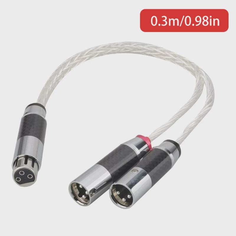 8ag一分二卡侬母转2xlr信号线公平衡卡农1分2音频线