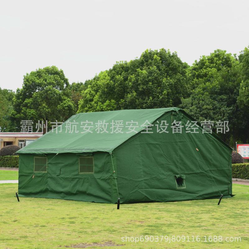 98-10型露营加棉帐篷便携撑杆式大型帐篷野外驻训临时帐篷