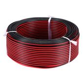 红黑线纯铜二2芯电线缆双色并线平行线软细小电源线led喇叭护套线