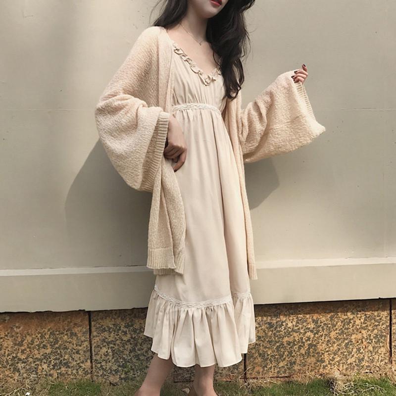 2024慵懒风薄款空调开衫镂空针织衫女韩版宽松学生夏装防晒衣外套