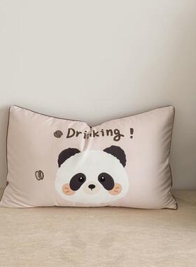 卡通风50s数码印花全棉枕套48x74cm一对拍2只可爱印花家用枕头套