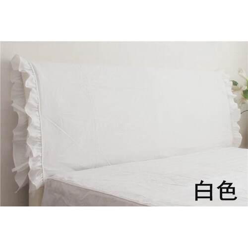 9v7t保护套加厚纯白色床头罩布艺夹棉实木防撞海绵床头套全棉绑系