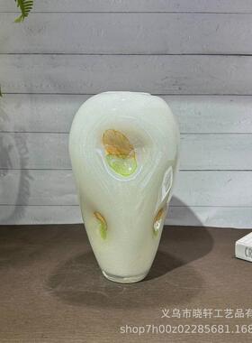 轻奢高端厚重琉璃花瓶客厅博古架高级感摆件家居样板间装饰品酒店