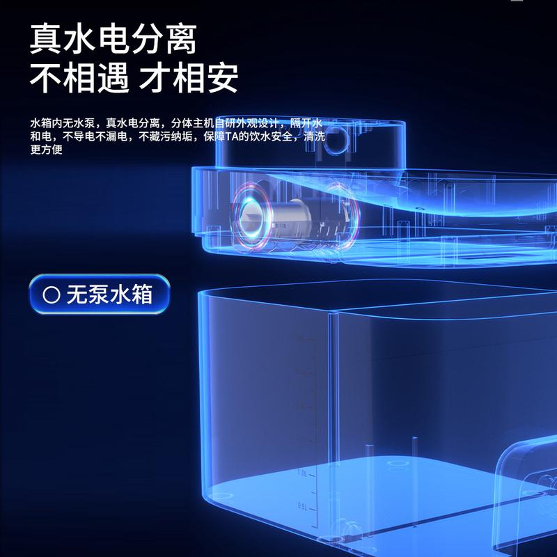 宠物用品饮水器自动偱环流水过滤猫狗喝饮水机饮水机智能电动水器
