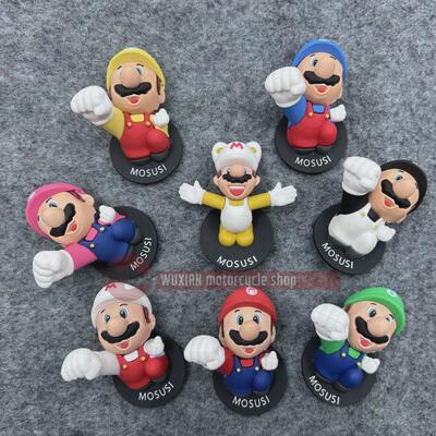 适用本田Giorno+NW F125三阳蜂鸟车头装饰公仔贴花马里奥立体车贴