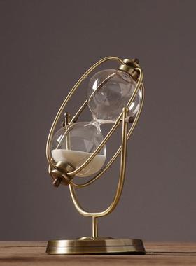 欧式轻奢创意时间沙漏摆件办公室创意个性家居计时器30分钟60分钟