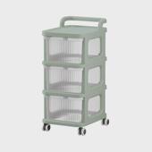 守一2023新款 杂物收纳柜多层 手推车置物架带滑轮多功能层架移动式