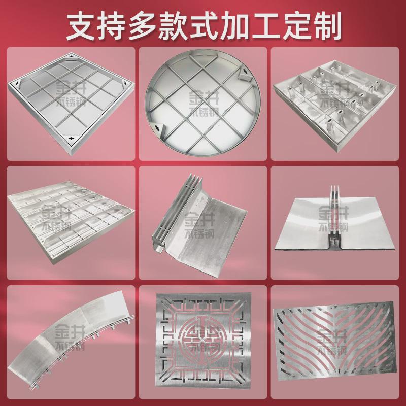 市政电缆井盖镀锌电力铺装井盖隐形装饰盖板不锈钢提手井盖