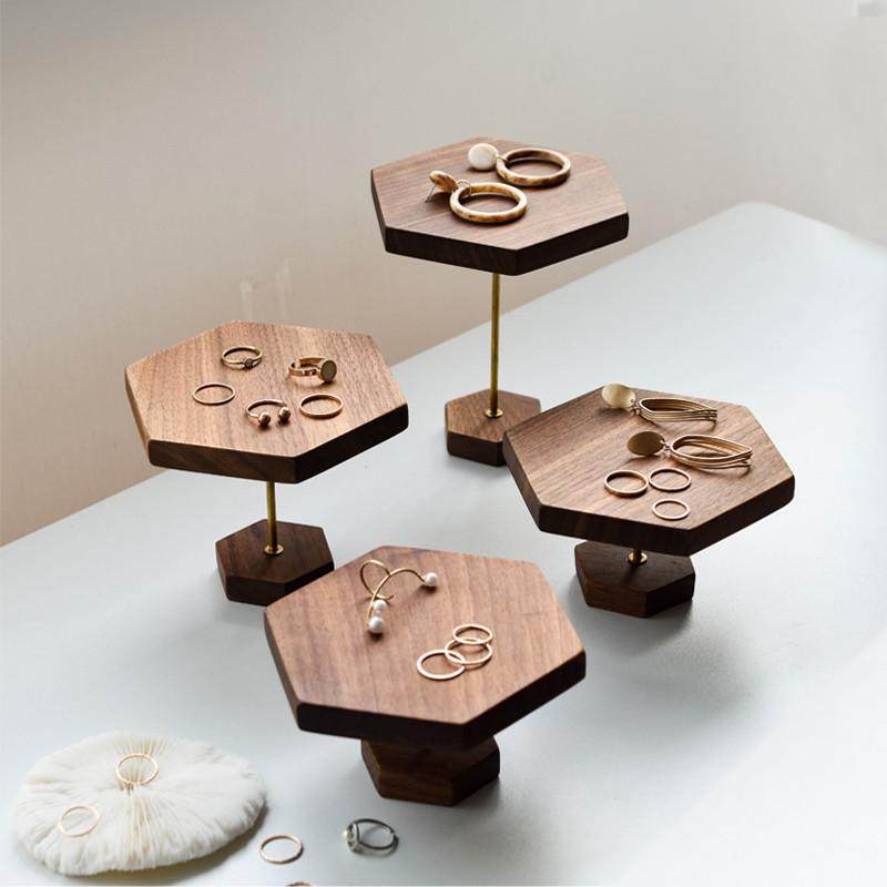 凡岩黑胡桃木架子首饰展示架饰品托盘展示道具耳环展示台收纳盘,饰品/流行首饰/时尚饰品新,首饰展示架,淘宝优惠券,粉丝福利购,淘宝优惠卷