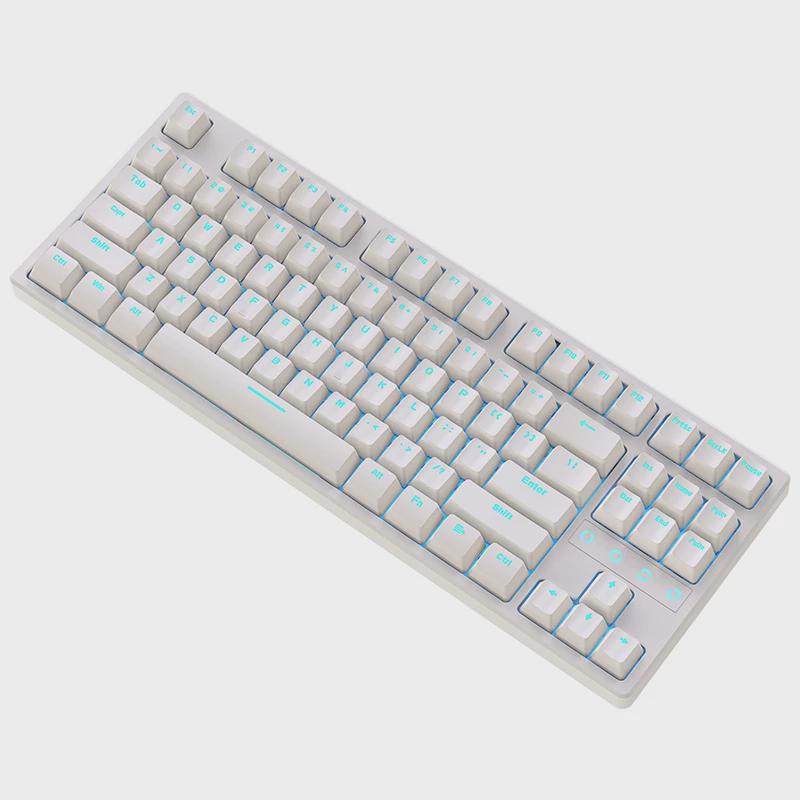 青轴红轴机械键盘87键短款小型无数字键笔记本打字电竞游戏专用82