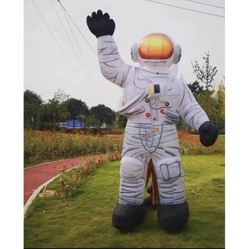 大型中秋节气模充气发光悬挂月球玉兔卡通模型商场售楼部装饰活动