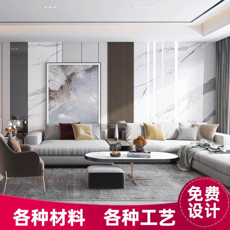 新中式电视背景墙壁画硬包客厅沙发护墙板花鸟山水刺绣墙布卧室
