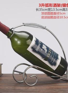 2eie【批发】大号5升欧式酒架3升红酒架铁艺葡萄酒架装饰酒摆件3l
