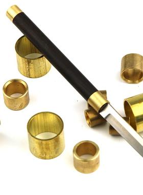 刀柄配件大铜箍铜套铜环护手套手杖箍铜箍手杆套 刀把刀柄材料diy
