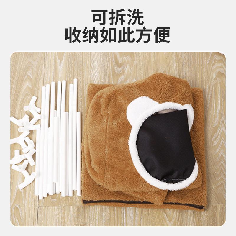 厂家现货批发皮皮宠物窝可拆洗猫别墅猫屋四季通用封闭式猫窝淘