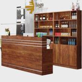 Ph复古吧台桌收银台柜台餐厅餐饮酒店饭店店铺小型巴台酒柜商用前