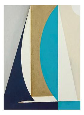 vhm7无框画后现代抽象大幅装饰画样板间色块感挂画客厅背景落