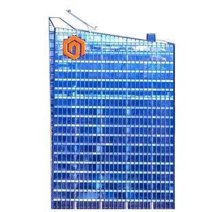 幕墙发光字不锈钢外露灯珠冲孔字高空logo字楼顶大字写字楼广告字