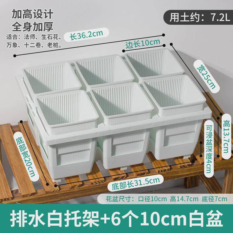 美莳控根高腰万象盆塑料加厚多肉十二卷带托花盆套装自动可存排水,鲜花速递/花卉仿真/绿植园艺,花盆,淘宝优惠券,粉丝福利购,淘宝优惠卷