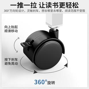 书架置物架落地多层收纳架铁艺窄缝家用架子书桌旁简易移动小书柜