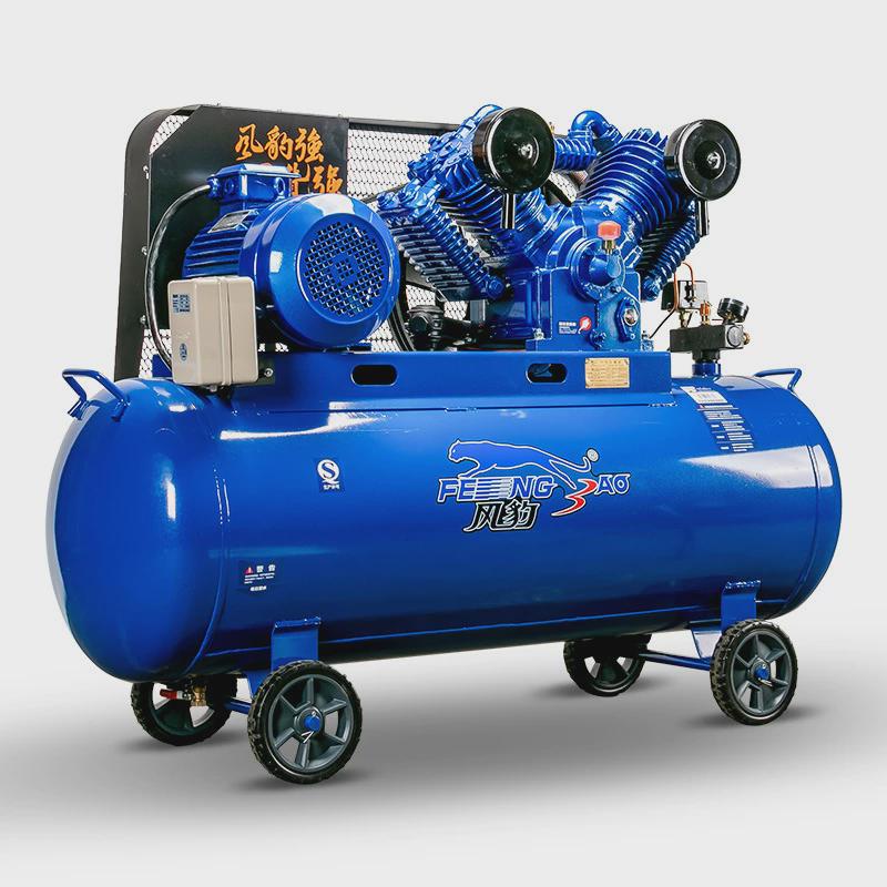 上海风空压机空气压缩机7.5kw全铜大功率豹充气泵工业
