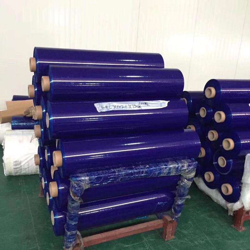 兰色保护膜胶带宽60cm*100米金属高光家具铝板不锈钢板自粘膜