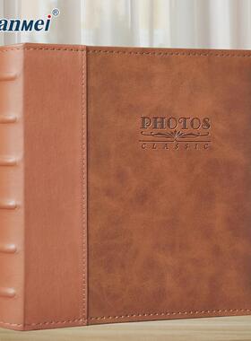 广插袋厂家皮面影集照片纪念册相簿复古photoalbum美7寸相册本