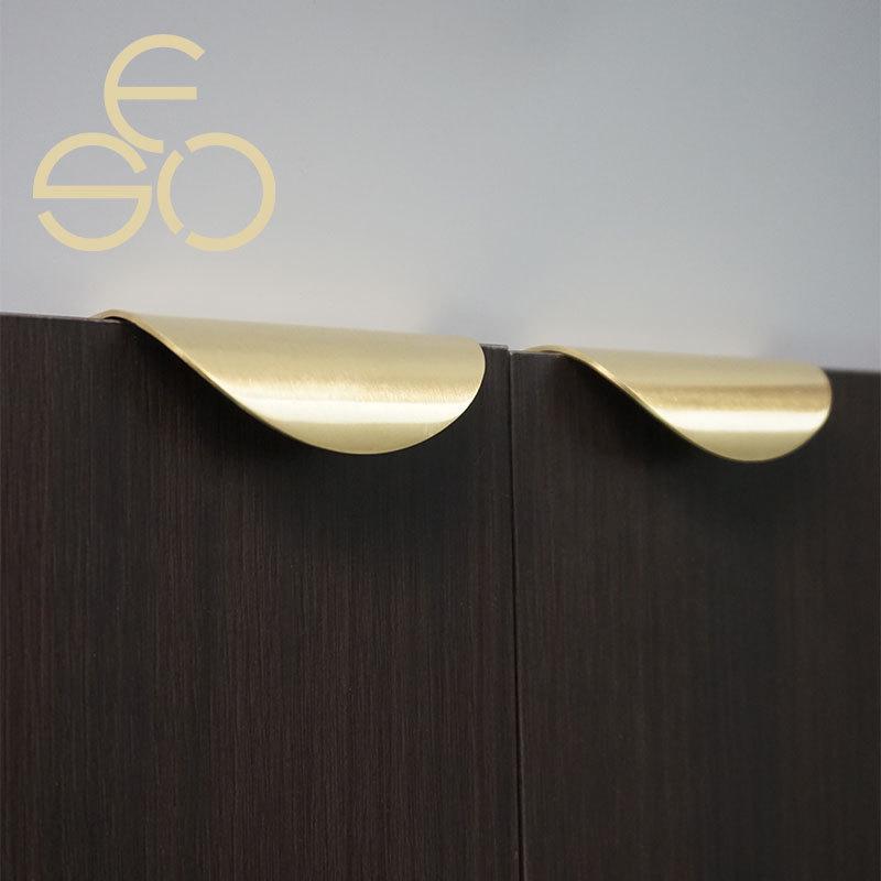 【非标定制】个性定制不锈钢隐形抽屉拉手黄铜简约拉手衣柜门拉手