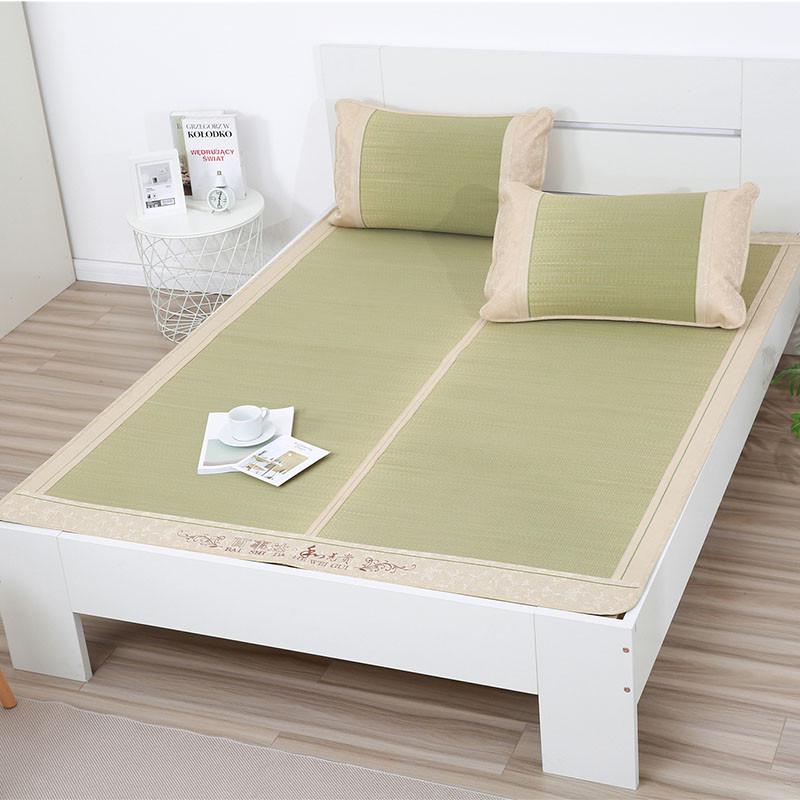 tuf4席子1米8宽夏草编凉席家用1.2米床折叠加厚双人夏季裸睡草席