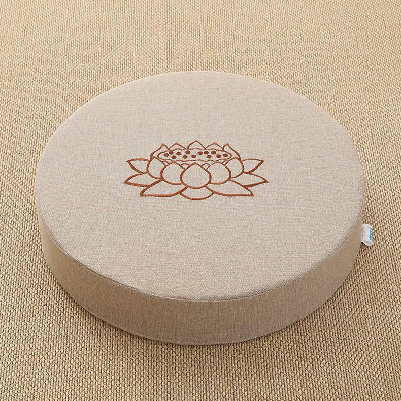 7yx打坐蒲团坐垫批发禅修垫子拜佛垫子可拆洗布艺垫刺绣(莲花禅