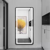 智能触摸屏长镜子全身镜壁挂式 穿衣镜理发店落地发光化妆镜带灯