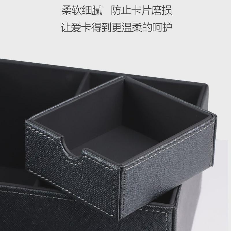 300+巨无霸PU卡片磁吸收纳盒游戏王万智牌桌面分离式卡牌盒子定制