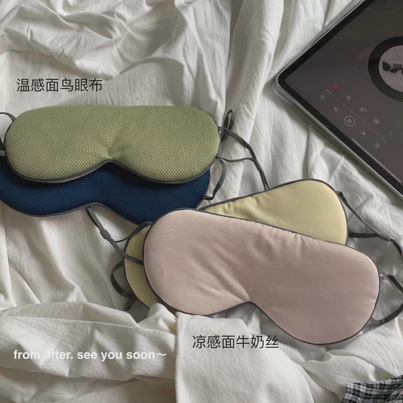 失眠患者 夏冬冷热两用!嫩昔嗜睡轻薄遮光凉温双面睡眠舒适眼罩