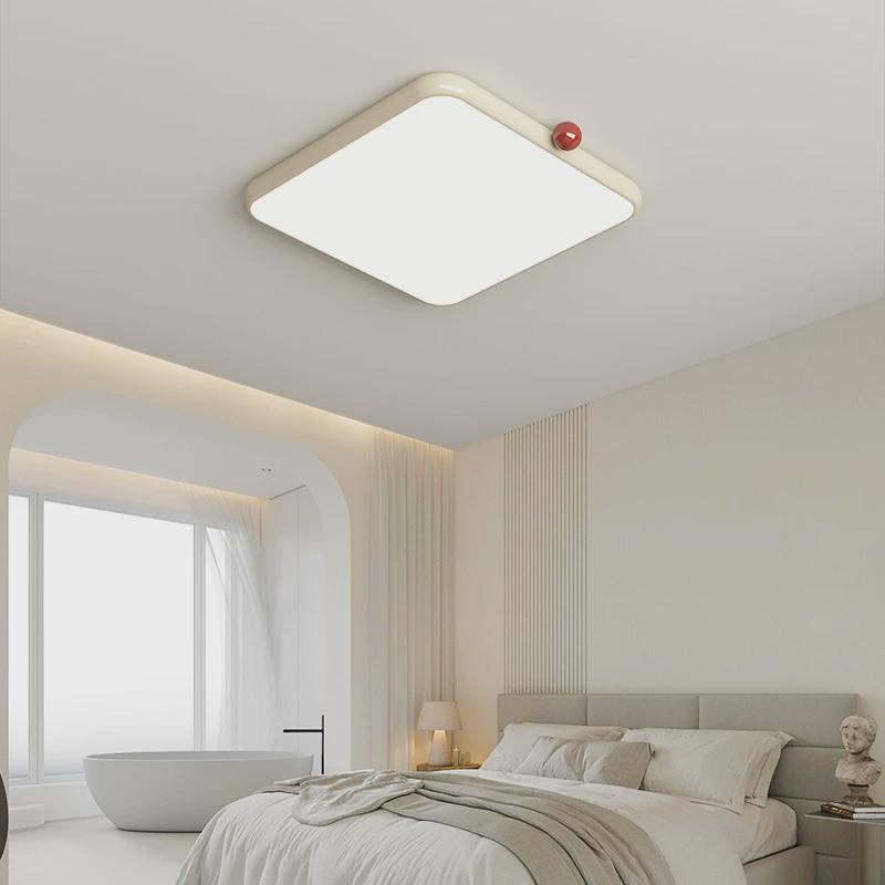 热销客厅吸顶灯简约现代大气家用房间卧室灯法式奶油风鹅卵石大厅