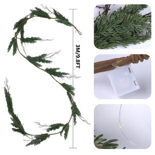 万圣节仿真藤仿真植物松柏叶藤条装饰家居室外门挂藤条
