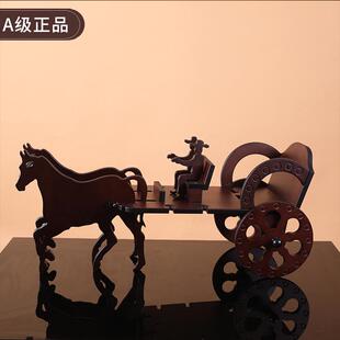 酒神牌双人马车酒架红酒实木创意酒架欧式葡萄酒酒架木质红酒架