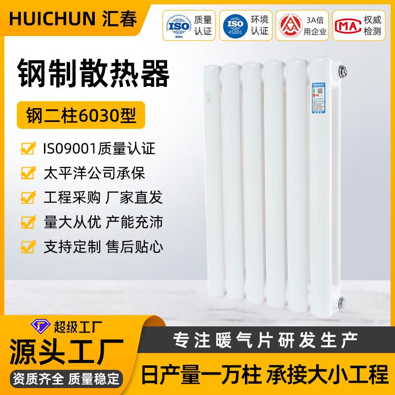 钢二柱6030暖气片钢制暖气片热销厂家生产散热片散热器加工