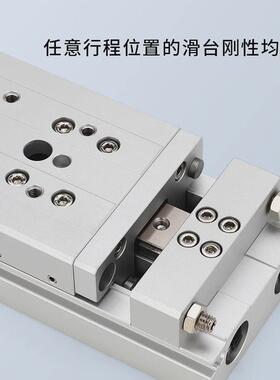 SMC型气动滑台气缸MXW8/12/16/20/25-25/50/75/100/125/150/175