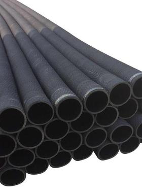 8寸抗骨架钢丝曲折胶管200220mm输水抽沙用黑色橡胶钢丝管