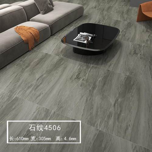 spc石锁扣地板地板出租屋石纹卡扣式商用翻新耐磨防水阻燃pvc塑晶