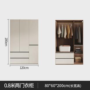 实木衣柜生态板衣柜挂衣区多整体卧室家用板式 衣橱 组合简约 包邮