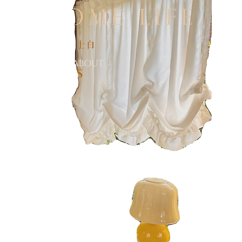 69n法式轻奢窗帘罗马帘提拉帘遮挡半帘卧室门帘纱帘厨房帘水波魔