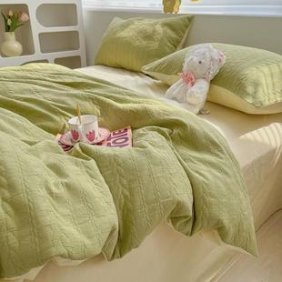 9zrt上三双层纱被套单件150x200x230cm水洗棉单被罩宿舍床小清新
