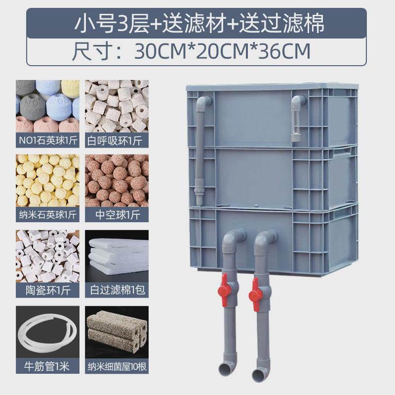 周转箱过滤鱼缸工业风龟缸水循环过滤器滴流盒上滤净水沼泽箱抖音