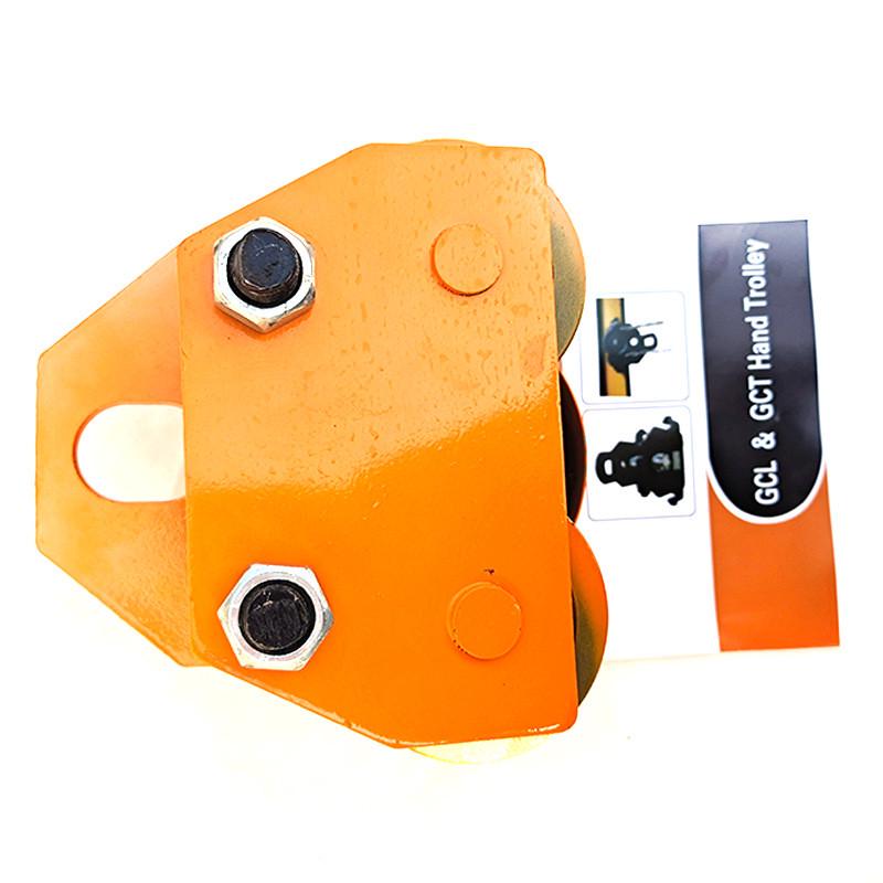 工字钢滑轮起重手拉跑车手推龙门架单轨道手拉跑车1t2t5t手推跑车