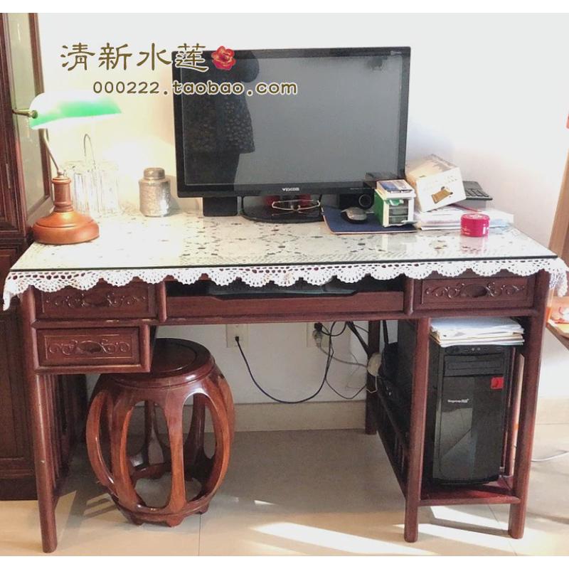 bx62手工钩茶几布园复古镂空门帘半帘沙发巾欧式织田桌布