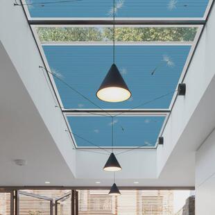 95N上海遮阳帘阳光房遮阳顶帘防晒隔热蜂巢帘天棚帘天窗帘定制